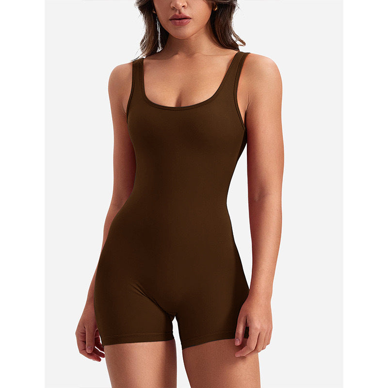 GR | Sleeveless Scrunch Bum Short Jumpsuit Jumpsuit Fitness Clothing