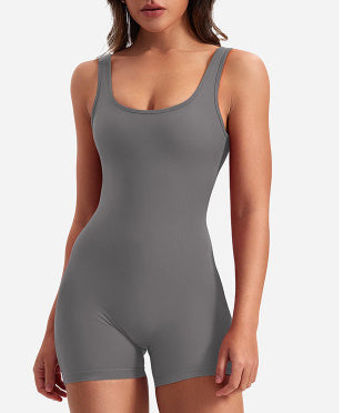 GR | Sleeveless Scrunch Bum Short Jumpsuit Jumpsuit Fitness Clothing