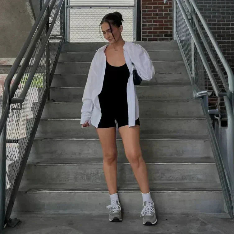 GR | Sleeveless Scrunch Bum Short Jumpsuit Jumpsuit Fitness Clothing