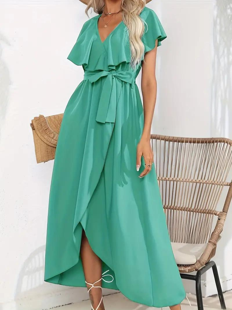GR | Flowing, elegant V-neck dress