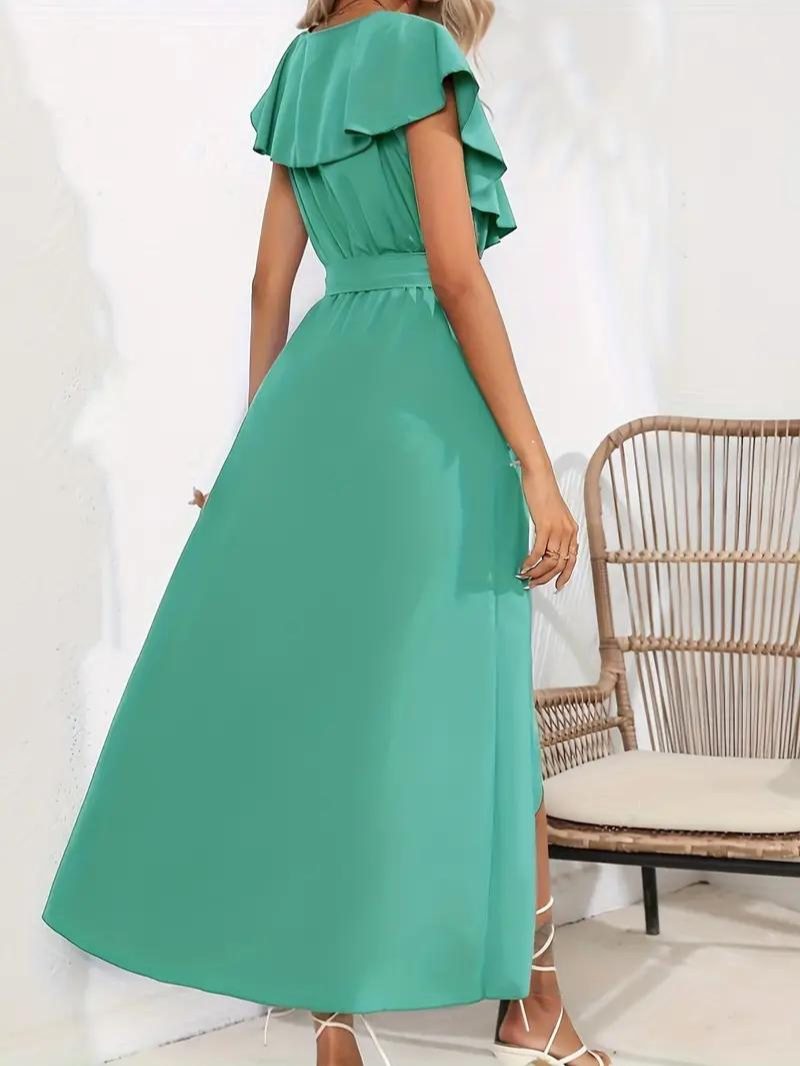 GR | Flowing, elegant V-neck dress