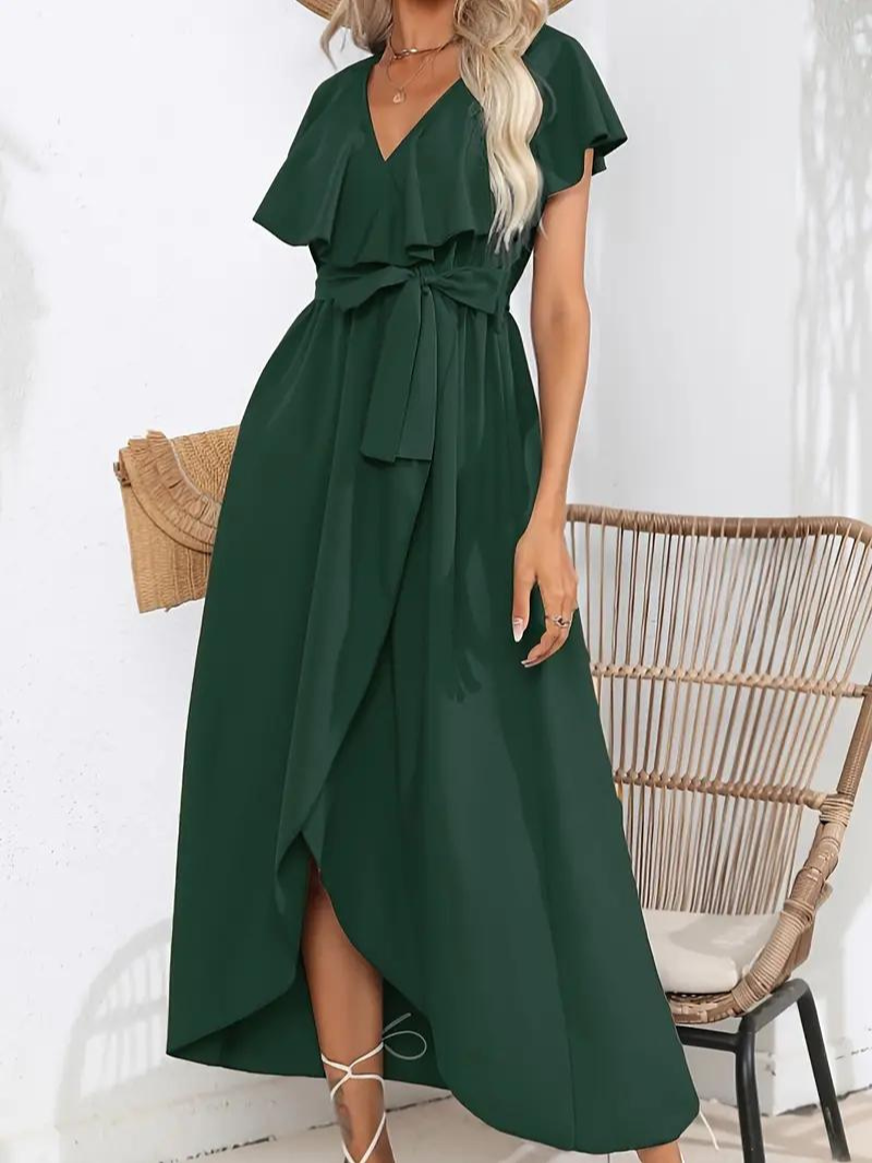 GR | Flowing, elegant V-neck dress