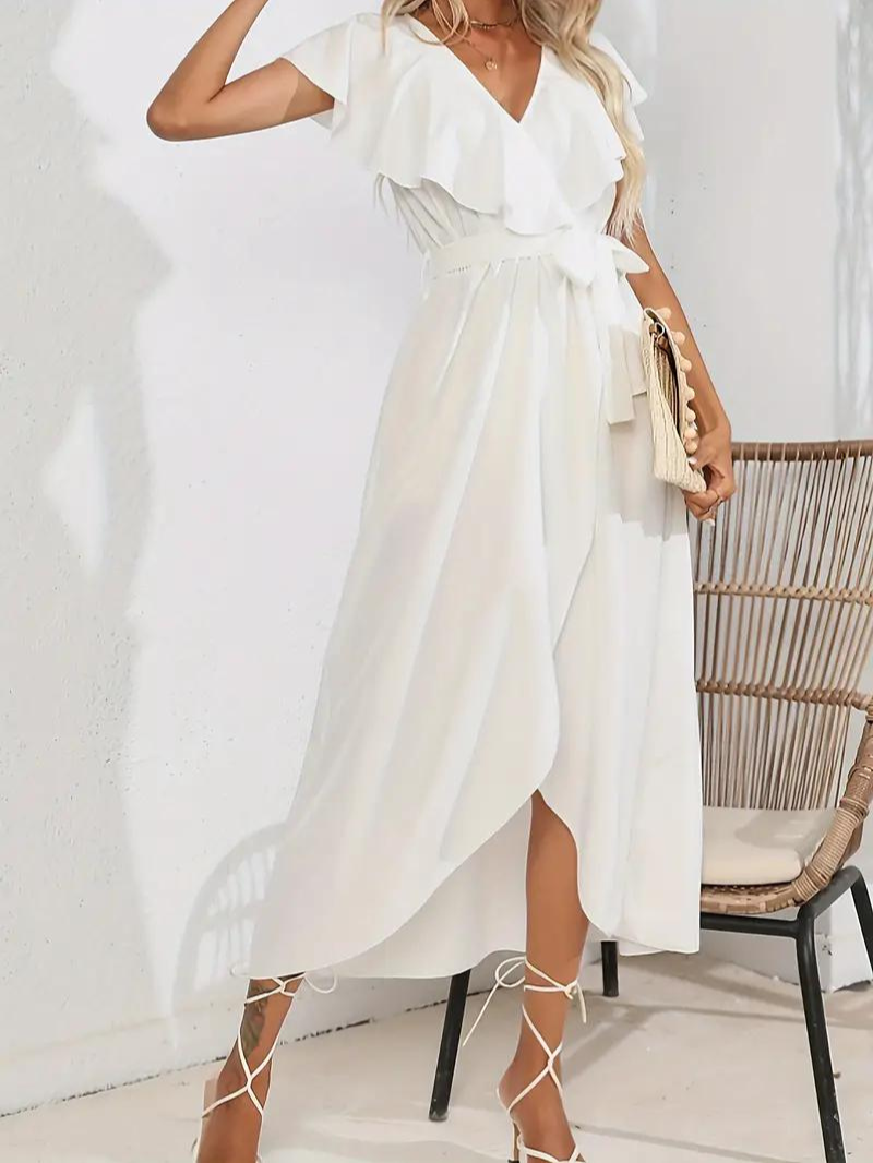 GR | Flowing, elegant V-neck dress