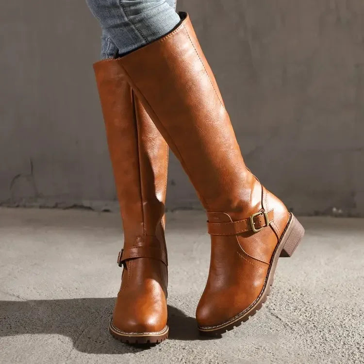 GR | Elegant leather boots – Trendy women's boots for every occasion