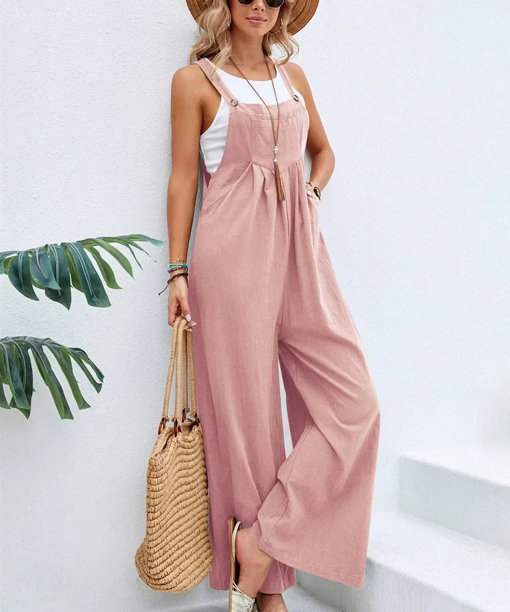GR | Sleeveless Dungarees Casual Jumpsuit