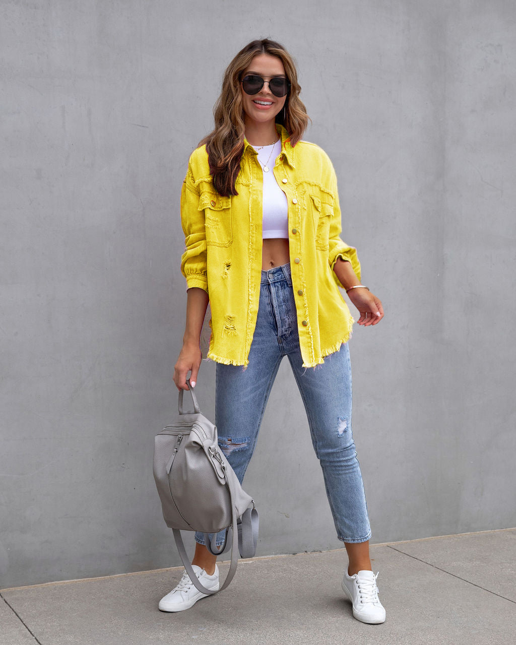 GR - Verscheurd denim jasje