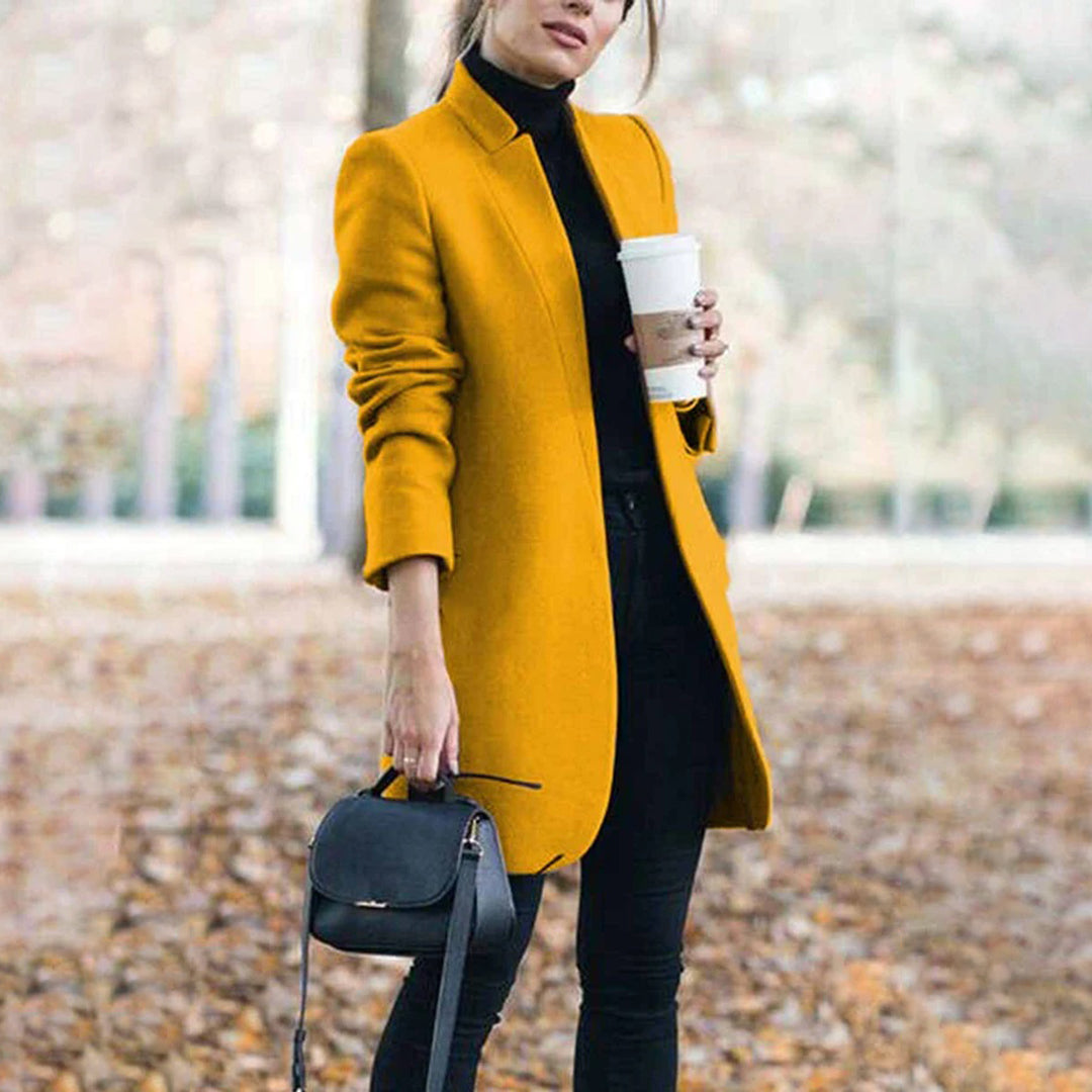GR - Women's classic collarless coat