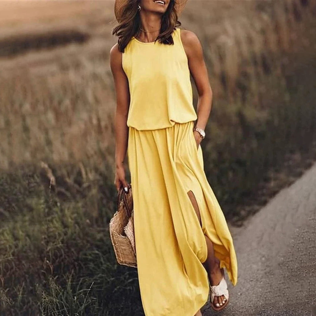 GR - Lässiges Sommerkleid mit Schlitz