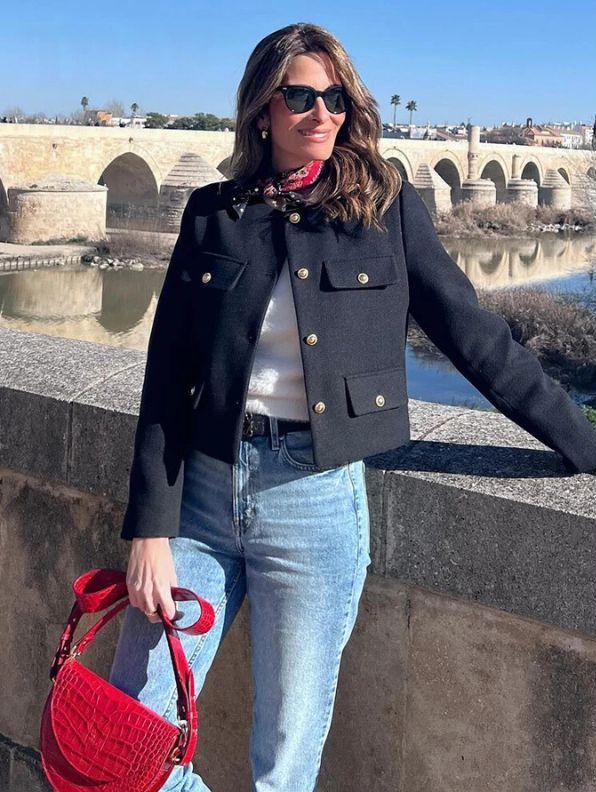 GR - Trendy Buttoned Short Blazer