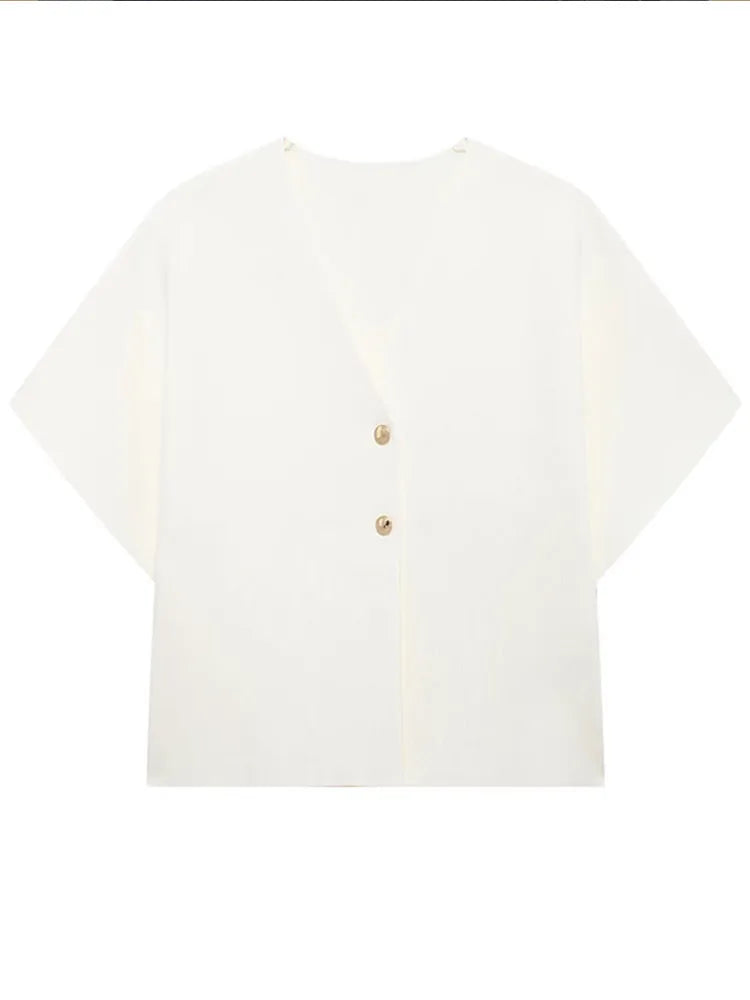 GR | Casual solid color knit top for women