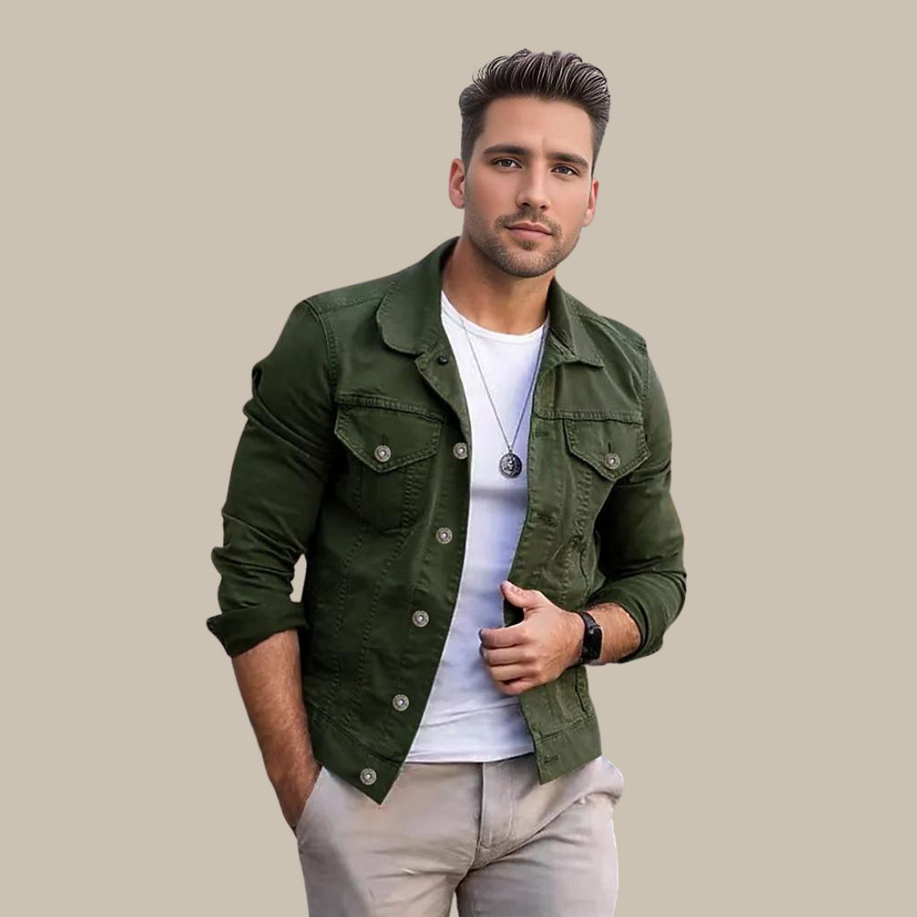 GR | Klassische, Gefärbte Jeansjacke
