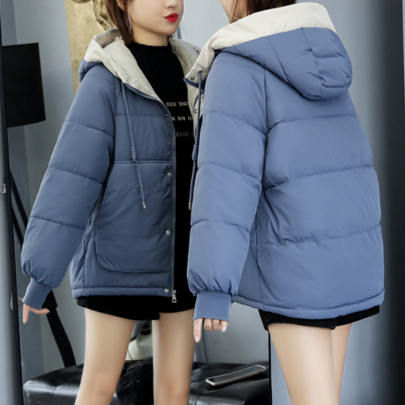 GR | Women's winter jacket with decorative stitching