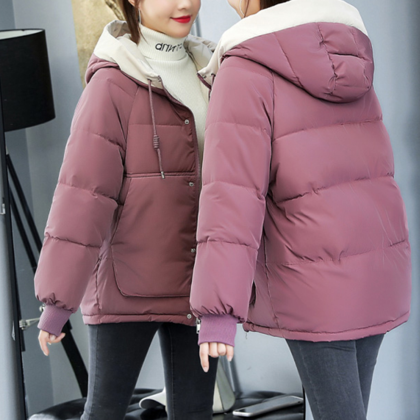 GR | Women's winter jacket with decorative stitching