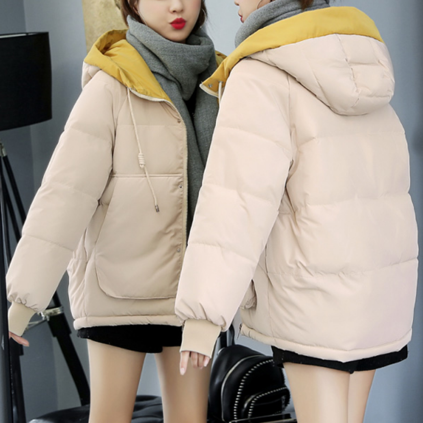 GR | Women's winter jacket with decorative stitching