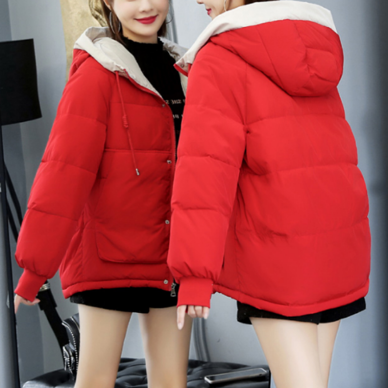 GR | Women's winter jacket with decorative stitching