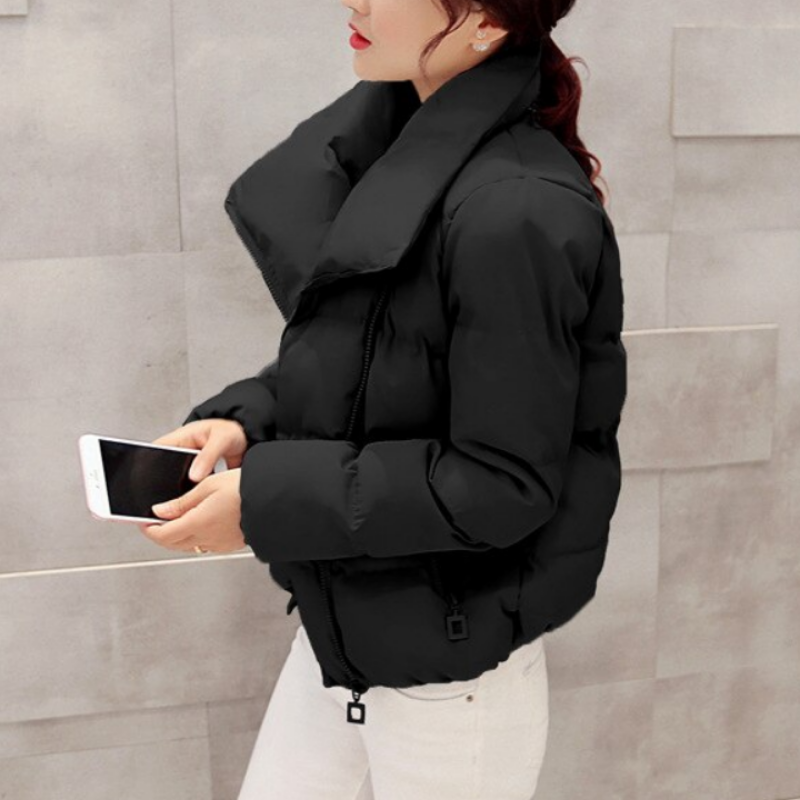 GR | Women's winter jacket with asymmetrical collar