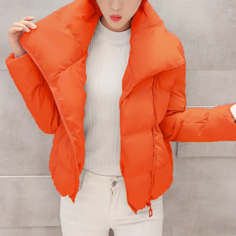 GR | Women's winter jacket with asymmetrical collar