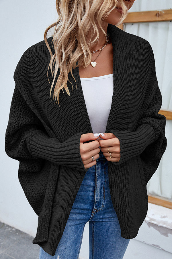 GR | Eleganter Herbst Strickcardigan mit Dolmanärmeln für Frauen