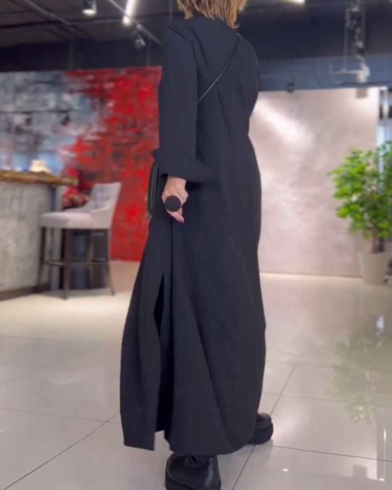 GR long dress with side slit 