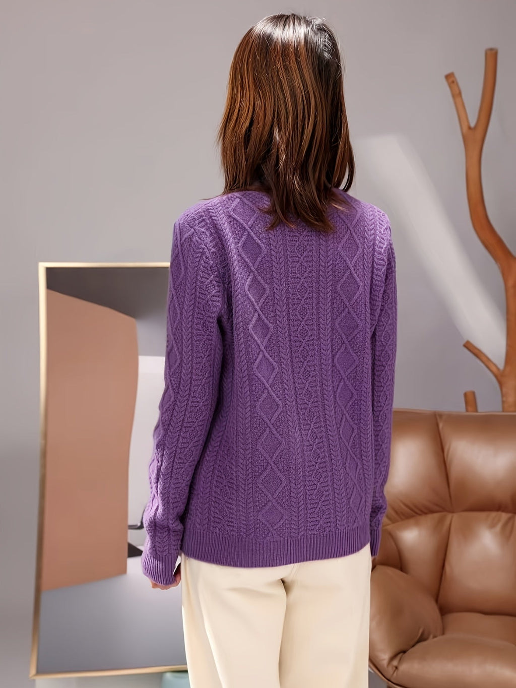 GR | Bequemer Wollpullover aus Strick