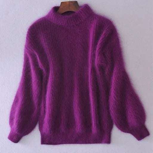 GR | Loosely knitted women's sweater, solid colors