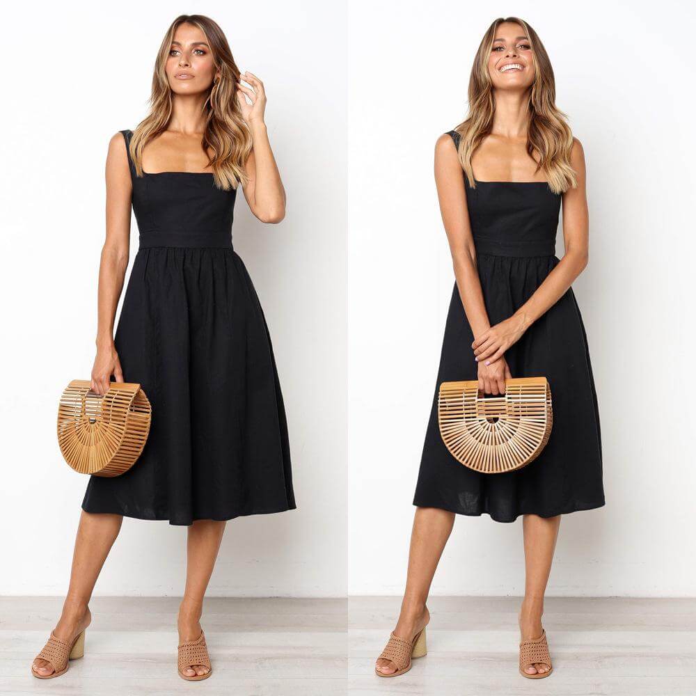 GR | Party Solid Color Dress