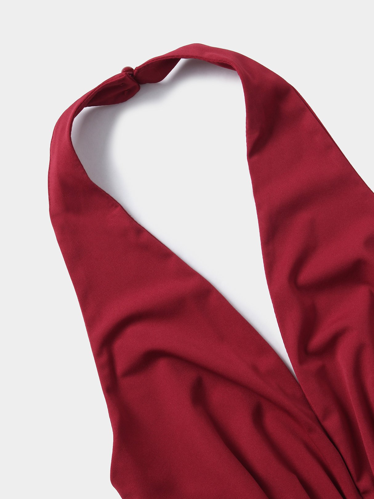 GR | Deep V-neck Sleeveless Wide Leg Jumpsuit