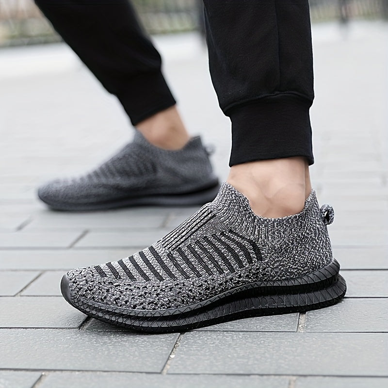 GR | Breathable slip-on sneakers with knit upper