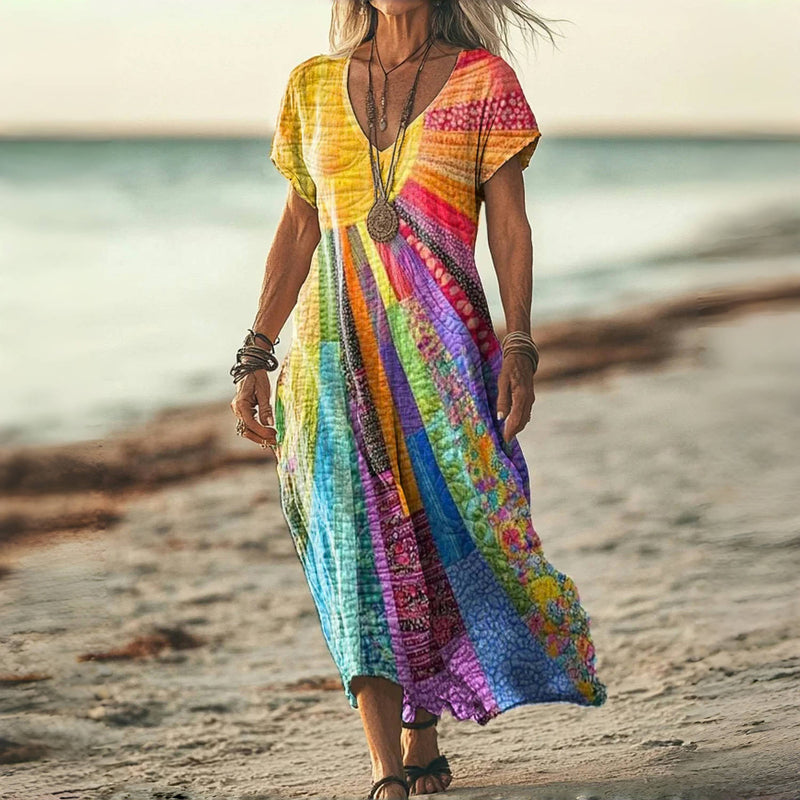 GR | Colorful Casual Dress