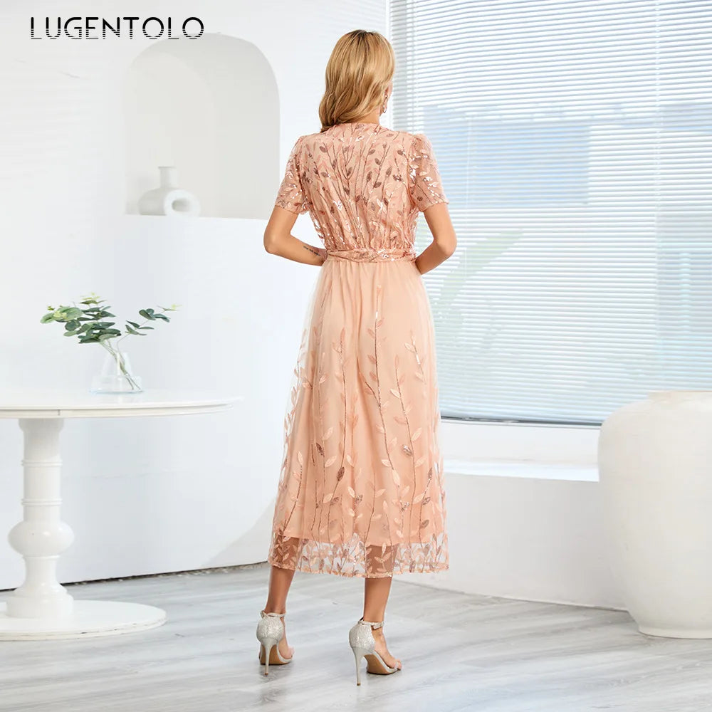 GR - Midikleid mit Pailletten
