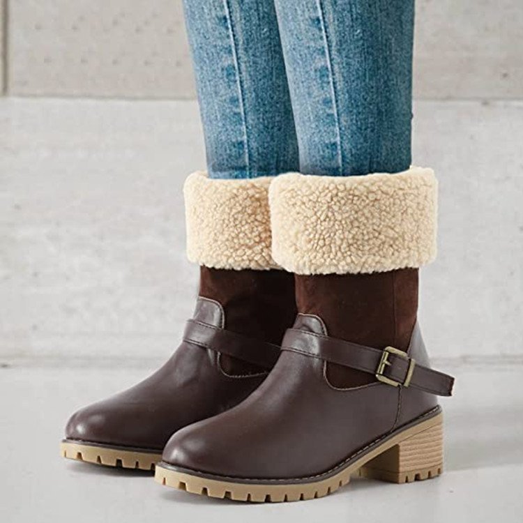 GR | Stylish autumn ankle boots with buckle for women