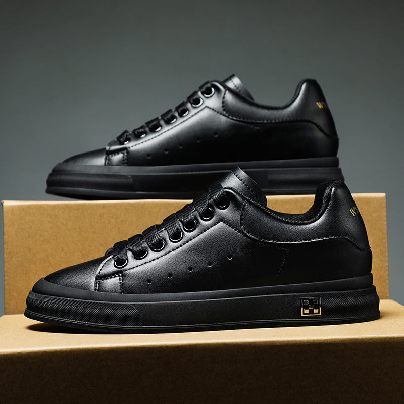 GR | Sneakers with a Heel: Comfortable Casual Shoes with a 6 cm Hidden Heel, Made of Faux Leather, For Everyday & Business