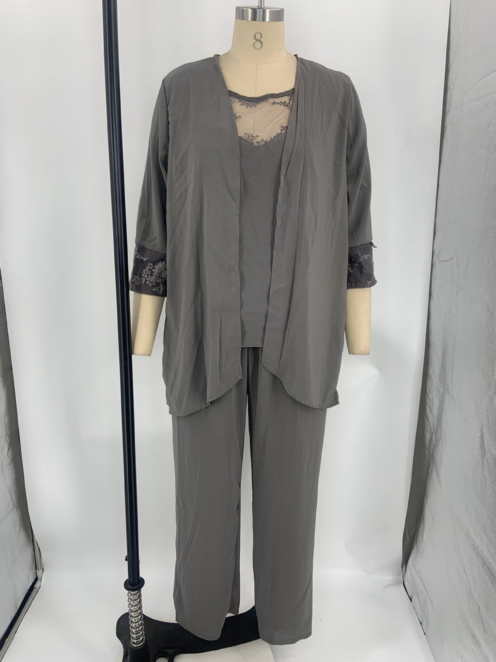 GR | Elegantes Dreiteiliges Strickjacken Set