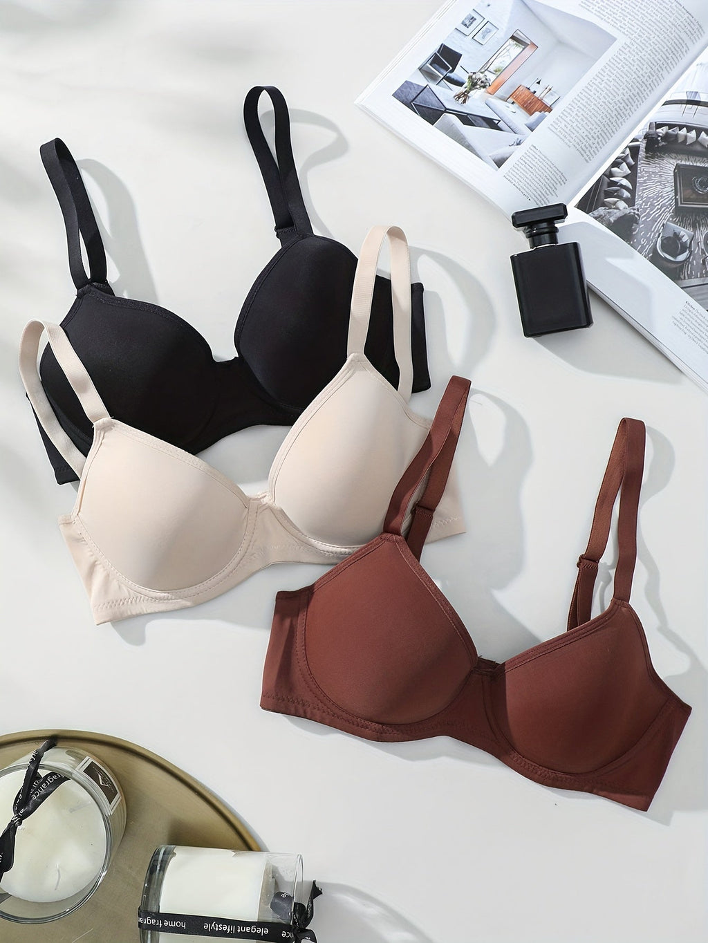 GR | 3-Piece Seamless Anti-Rejection Push-up Bra