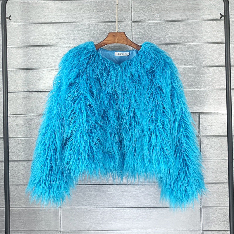 GR Boho faux fur coat