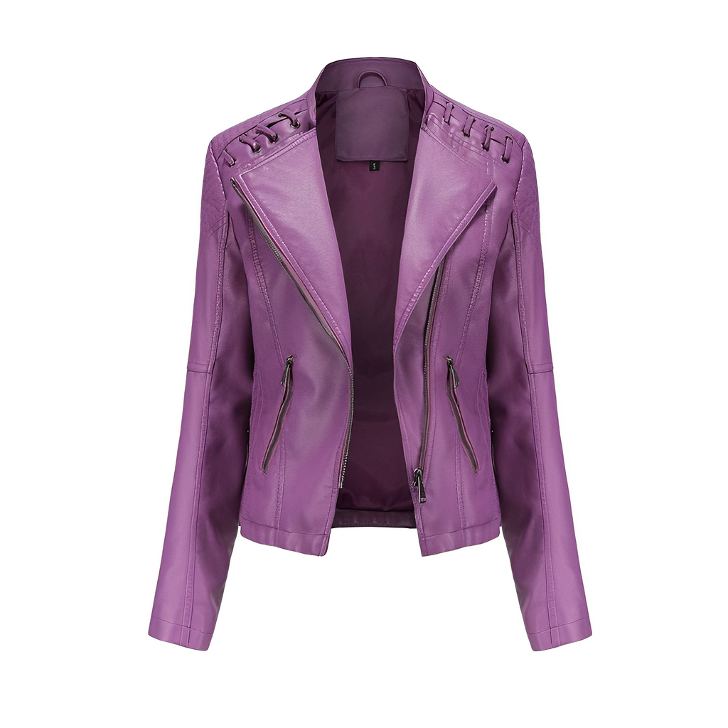 GR Allrounder: The ElegantAura leather jacket