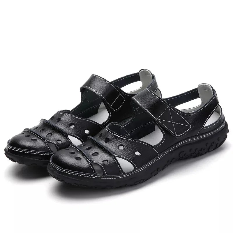 GR | Orthopedic spring sandals with Velcro closure