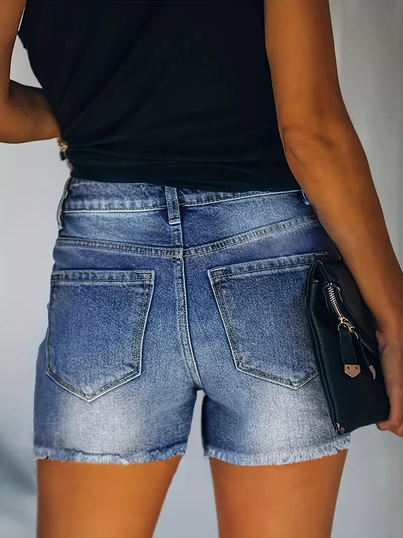 GR | Spring/Summer Ribbed Denim Shorts