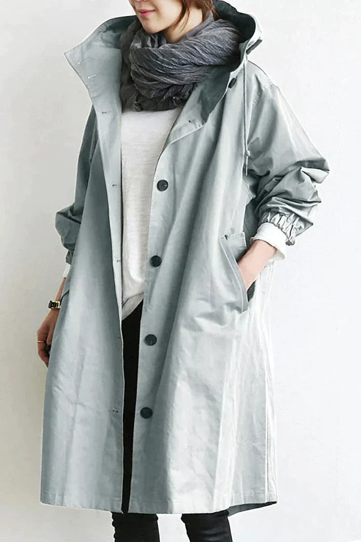GR - Trench coat with hood