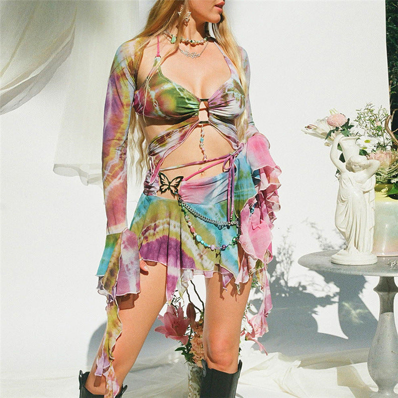GR | Waist lacing tassel set