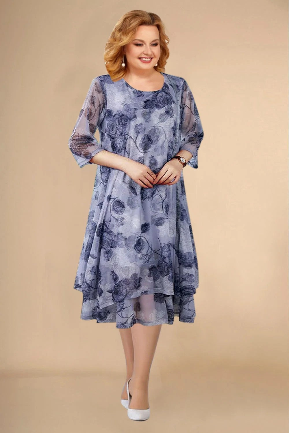 GR | Floral chiffon dress