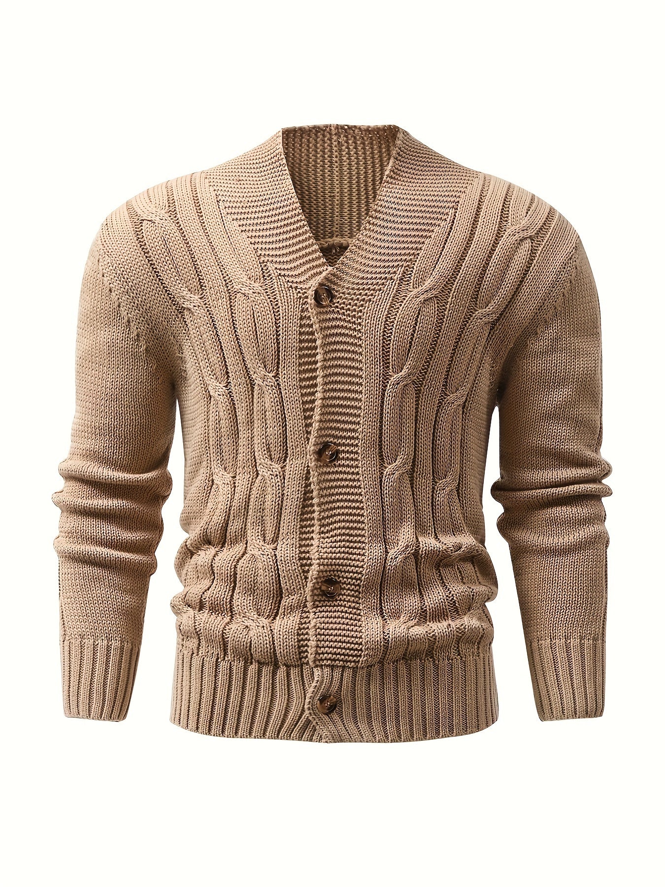 GR | Zopfstrickjacke mit Knöpfen