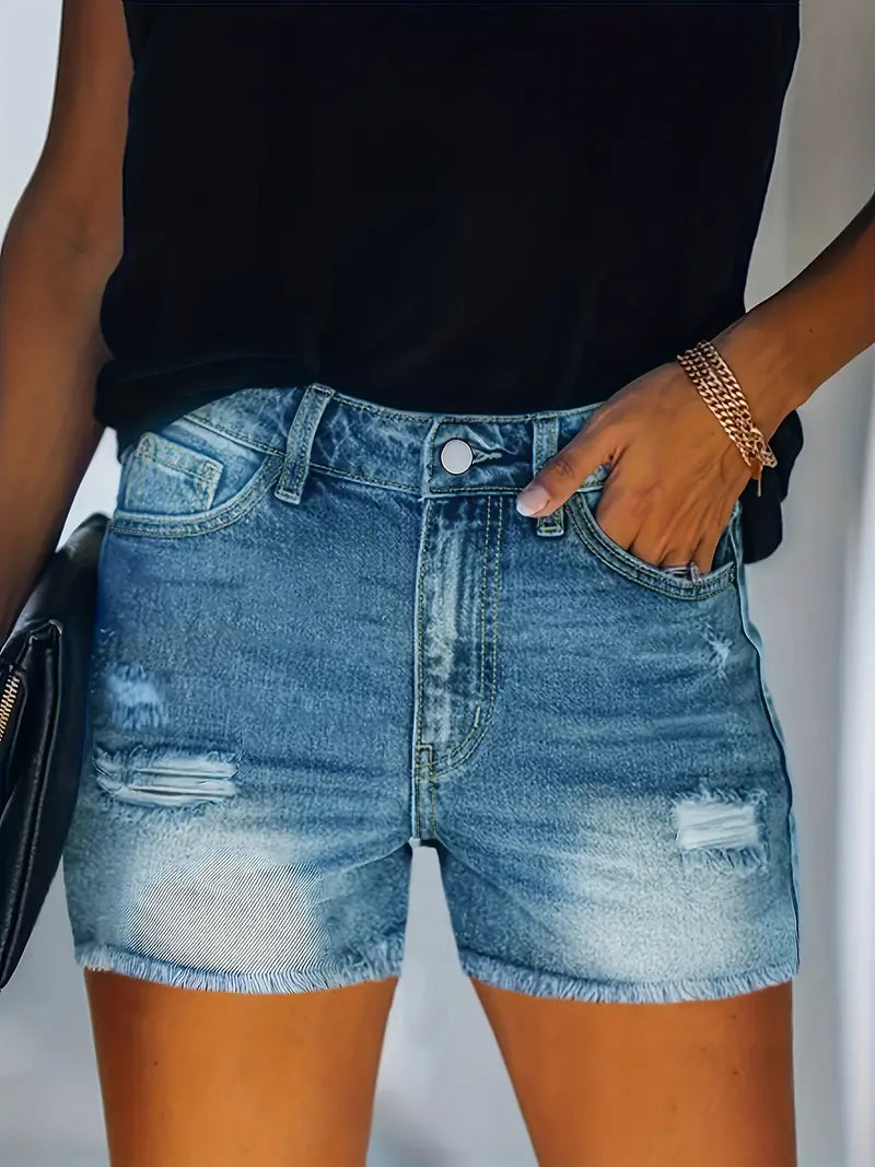 GR | Spring/Summer Ribbed Denim Shorts