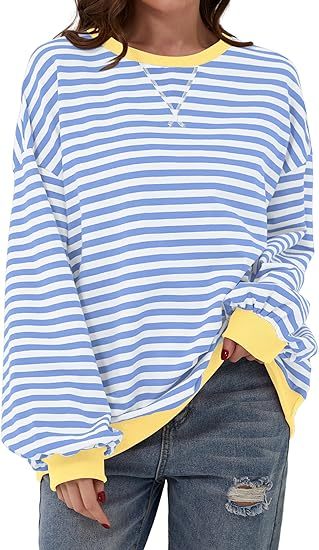 GR | Striped sweatshirt in contrasting colors