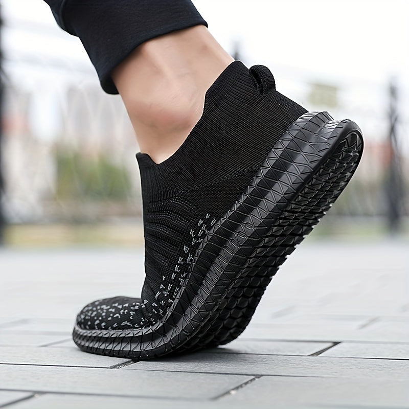 GR | Breathable slip-on sneakers with knit upper