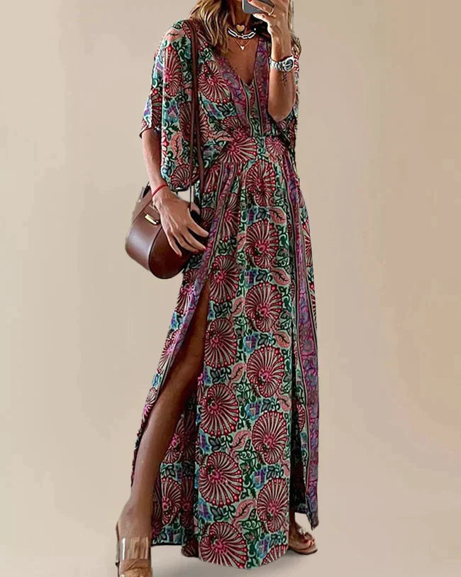 GR | Damen Bohemian-Kleid