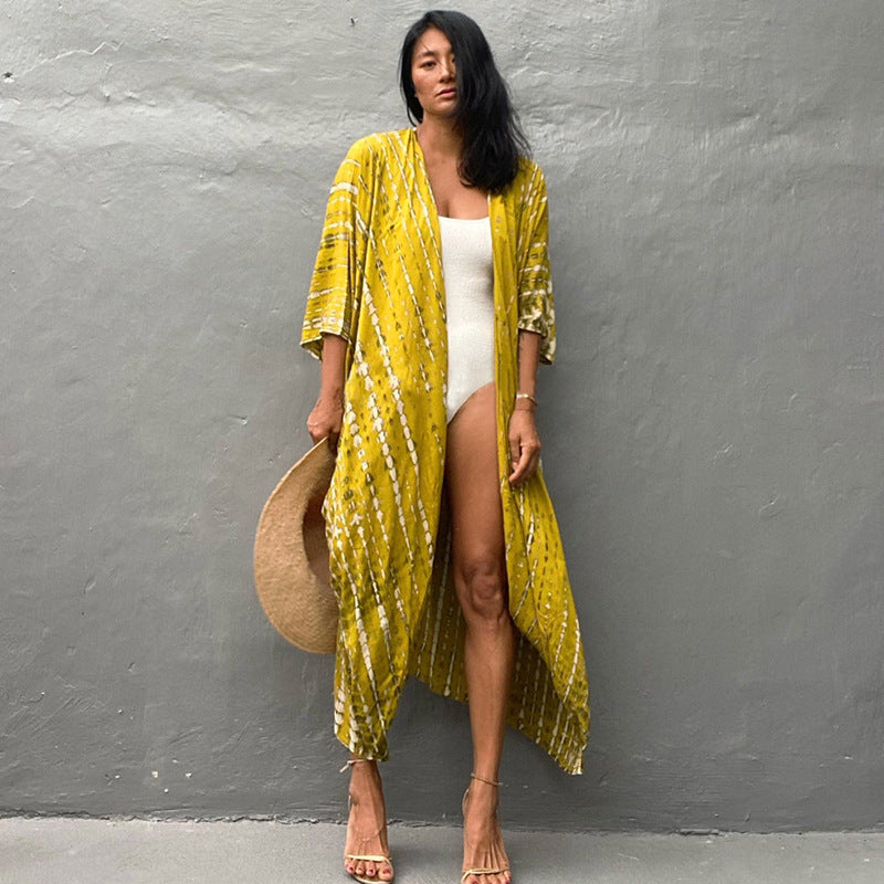 GR | Glamorous Sun Protection Resort Beach Dress Cover Up
