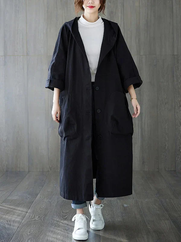GR | Long Waterproof Trench Coat