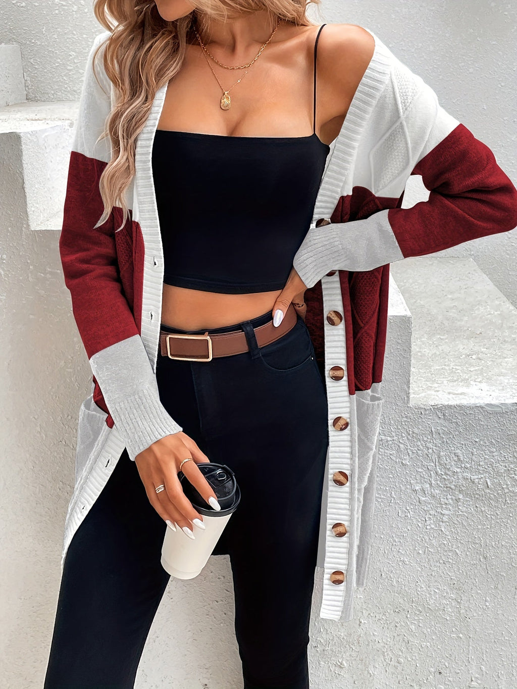 GR | Versatile long-sleeved cardigan