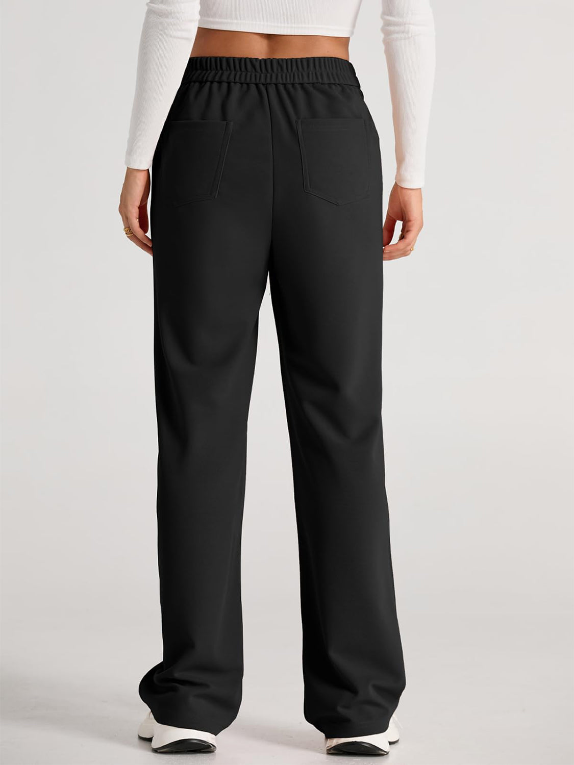 GR | Wide-waisted trousers with pockets, elegant and comfortable